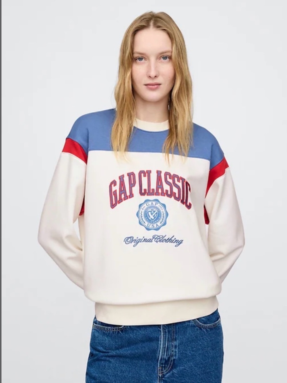 GAP VintageSoft logo sweatshirt